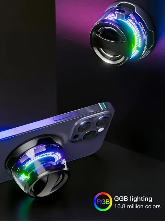 Altavoz inalámbrico portátil con soporte magnético, luces de 7 colores Dropshipman